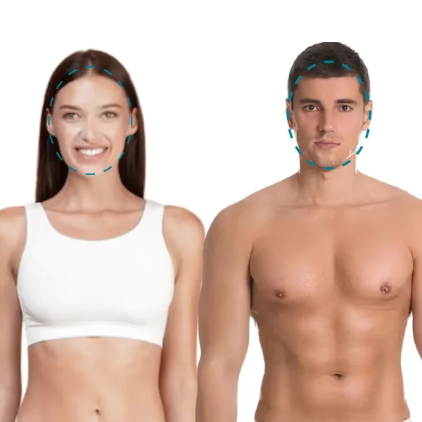 Zona Facial completo - óvalo facial